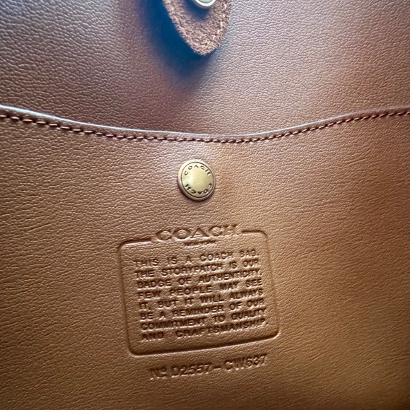 Coach Brooklyn 28 in Warm Brown Suede - Picture 5 of 6